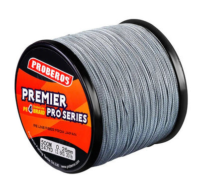 Proberos Colorful 4 Stands Braid Fishing Line 500m 100lb Pe Strong Fishing Line