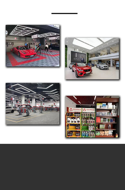 Led Hexagon Lights Hex Lights for  Garage Ceiling
