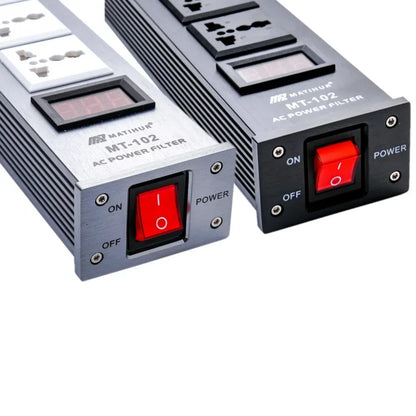 Matihur MT-102 Audio Noise AC Power Filter Power Conditioner Power Purifier Surge Protection with EU Outlets Power Strip hifi