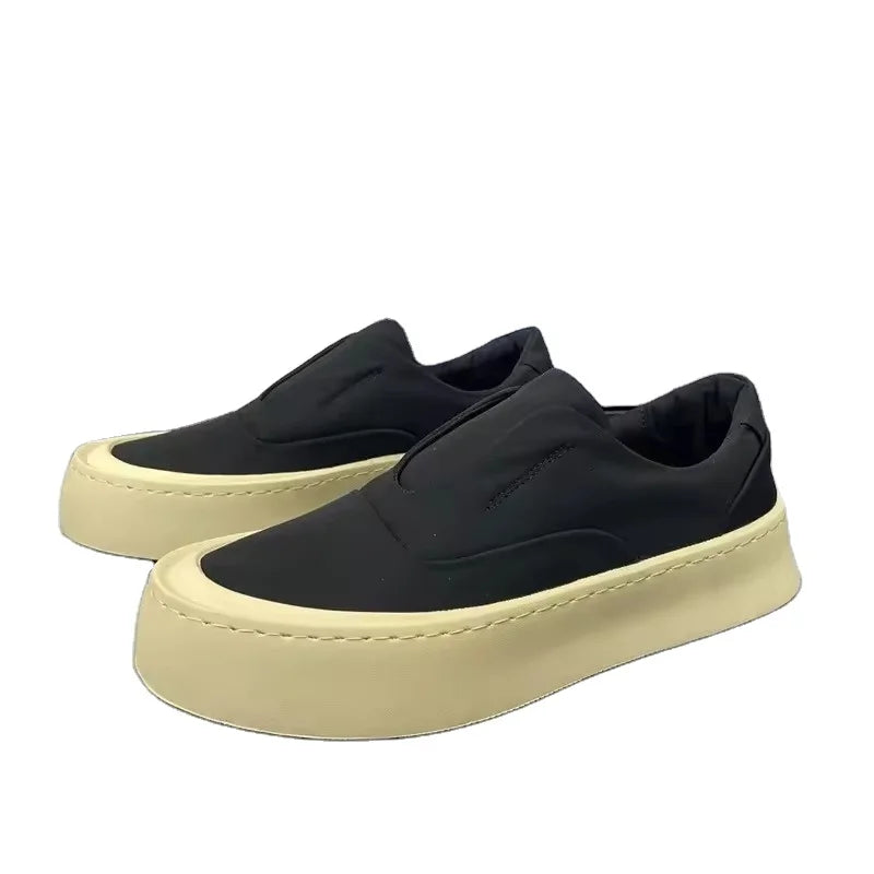 High Top Classic Canvas Shoes for Men's Breathable Flat Bottomed Men's Casual Canvas Shoes