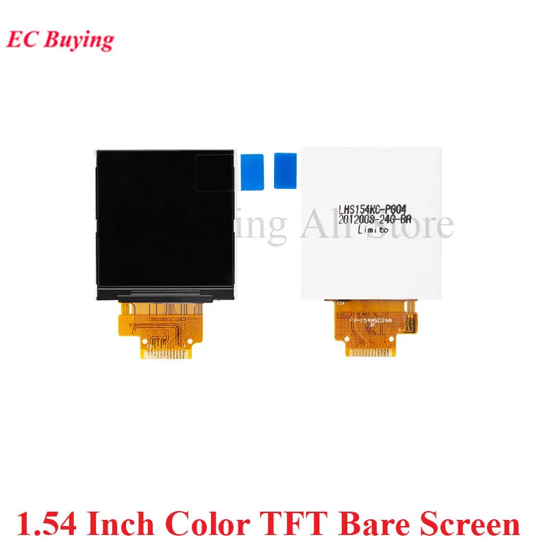 1.54 Inch 1.54" Full Color TFT Display Module HD IPS LCD LED Screen 240x240 SPI Interface ST7789 With/Without Font Library