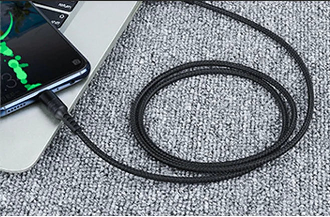 High Quality Universal 1m 2m 3m 3A Nylon Fast Charging USB Data Cable for iPhone Computer Barcode Scanner