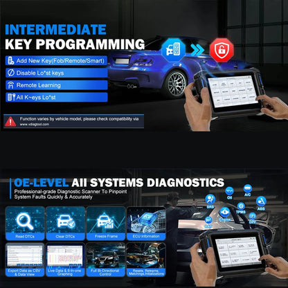 USA Warehouse VD70S Wireless All Keys Lost Car Key Programmer Machine Car Key Pin Code Reader Auto OBD2 Scanner Diagnostic Tool