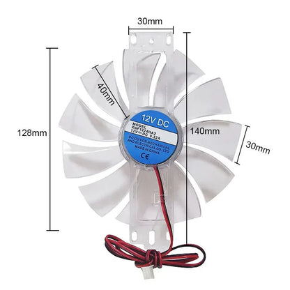 DC 12V 0.35A Incubator Thermostat Fan Transparent color Household Hatching Machine Accessories Poultry Breeding Equipment