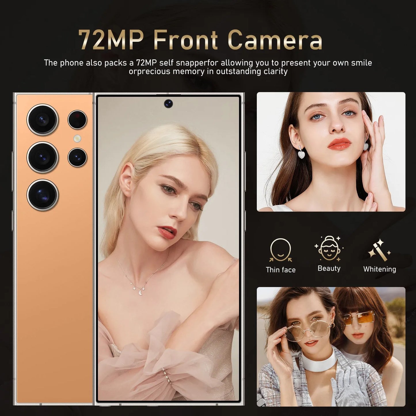 Hot Sale Products Case Shockproof Mobile Phone Accessories for S24 Ultra 6.8 Inch Screen 48+108MP Mobile Phones 16ROM+1RAM