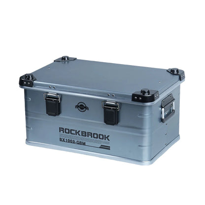N40 50L for Rockbrook Weatherproof Aluminium Tool Box Portable for Motorcycle Storage Outdoor Camping Kitchen Coffee Storage