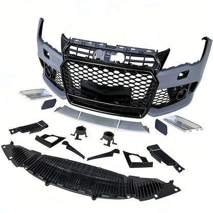 Car A7 S7 C7 Body Kits Upgrade RS7 Style Facelift Front Bumper With Front Grille 4 Rings logo for AUDI A7 S7 C7 2009-2015