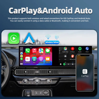 Dual 10.1 Inch Android Car Player Touch Screen Stereo Carplay WIFI 4G GPS Navigation FM AM Radio Multimedia System