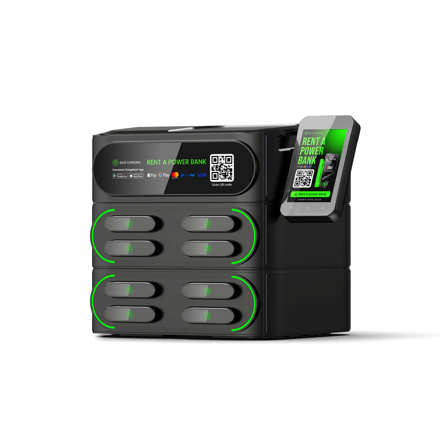 Original Factory Sharing Power Bank Rental Station with POS Bajie Charging Cell Phone Charging Vending Machines for Commercial