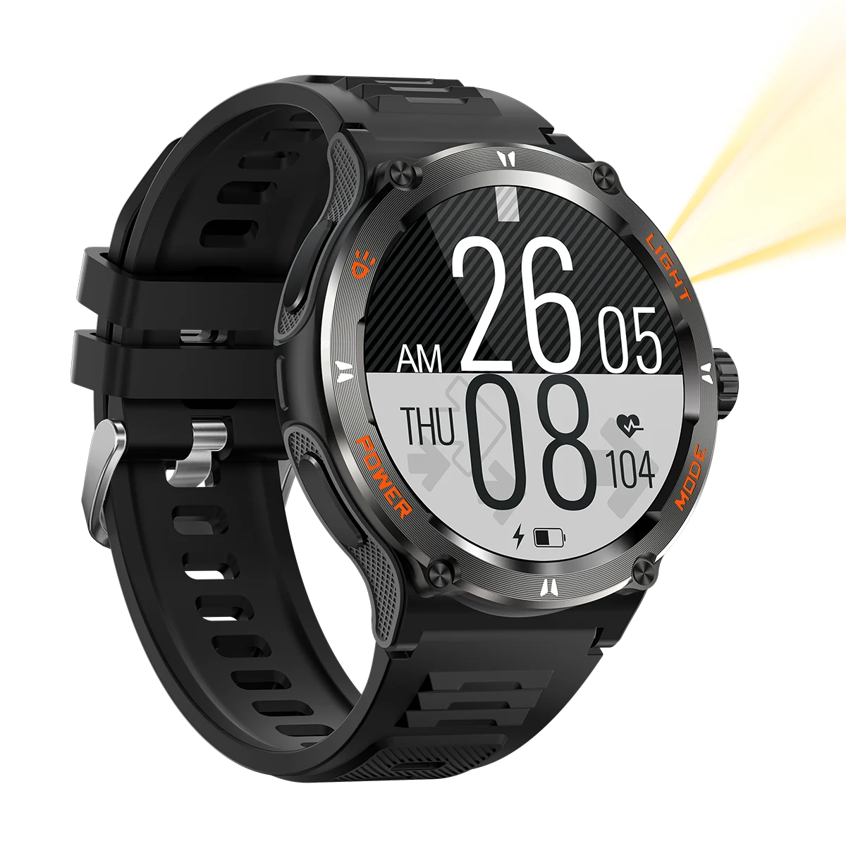 KT76 Da Fit Sport Smart Watch for Men 2024 High Quality 1.53\" HD Music Control Blood Pressure Heart Monitor Silicone Magnetic