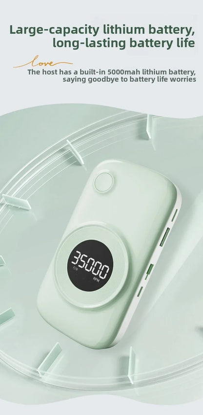 35000 Rpm 5000 MAh Battery Professional Nail Nail Removal Machine Polishing Portable Electric Nail File with Grinding Head