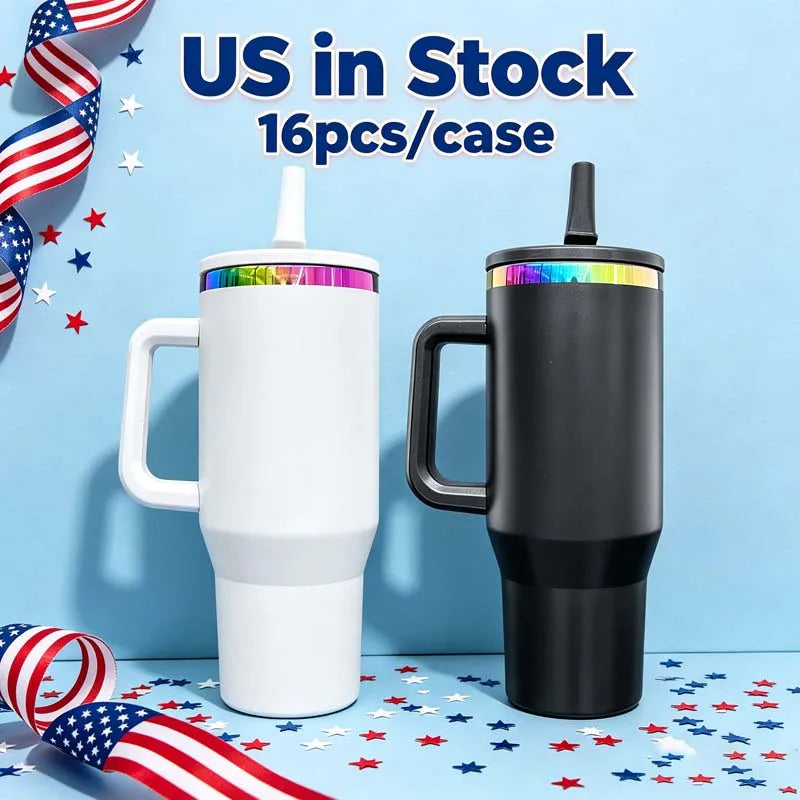 Us in Stock 40 OZ Easy Clean Insulated Cup 40 OZ Insulated Travel Mug for Home Office Outdoor Daily Use