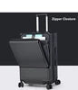Carry on Luggage Wide Handle Luxury Design Rolling Travel Suitcase PC Hardside With Aluminum Frame Hollow Spinner Wheels