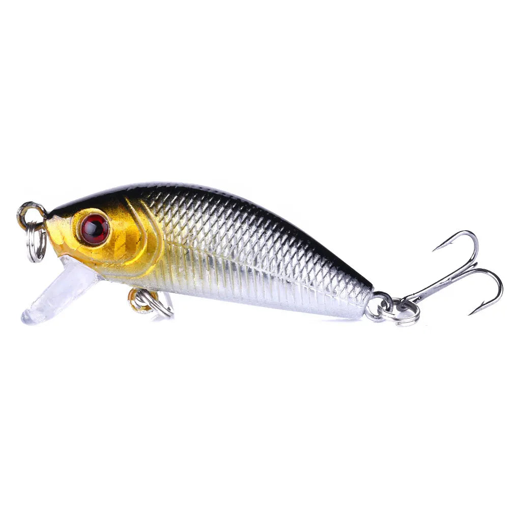 Hengjia 3d Eyes Hard Body 5cm Small Minnow Flying Fishing Lure