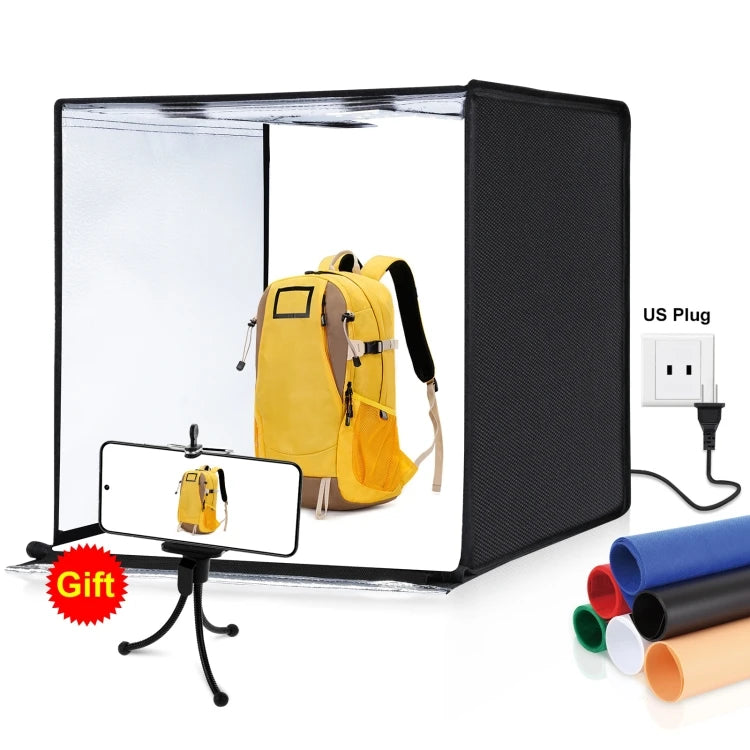 Factory Price 60cm PULUZ Photo Studio Light Box Portable 60 X 60 X 60 cm Light Tent 36W Photography Tent Kit with 6  Backdrops