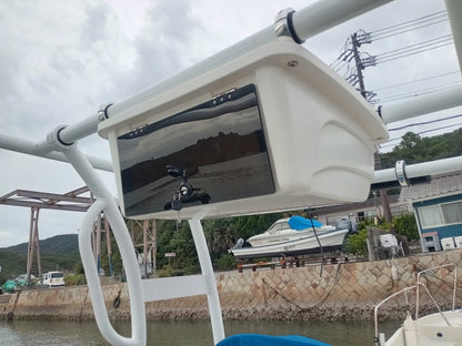 Universal T-Top Electronics Box SB200 Clamp on Overhead  Center Console Boat Marine Storage Camps for 2",1.5",1.9" Tubing