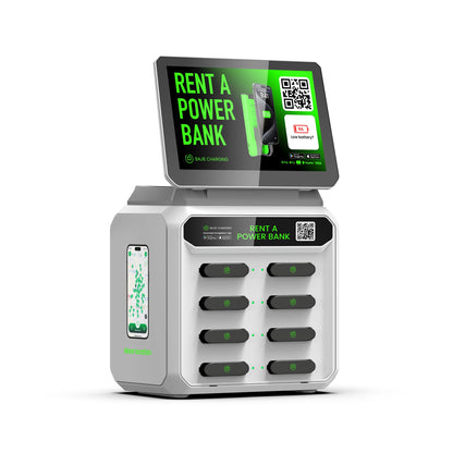 Power Bank 6000Mah Power Charger With 8 Slots and Phone Charging Station Overcurrent Protection 60W Solar Powered Kiosk Rental