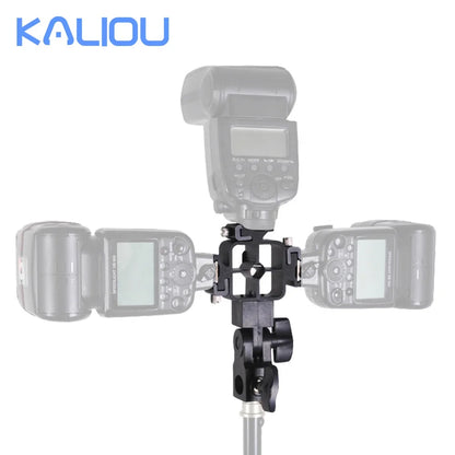 Kaliou Factory Black Photography Accessories Lamp Holder for Digital/DSLR Cameras Aluminum Alloy & Plastic Lightweight