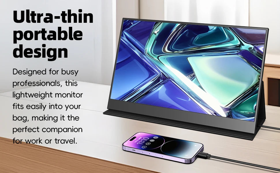 15.6 Inch 4K Portable Touch Monitor Screen USB-C Type-C LED Dual Sliding Dual Screen Laptop