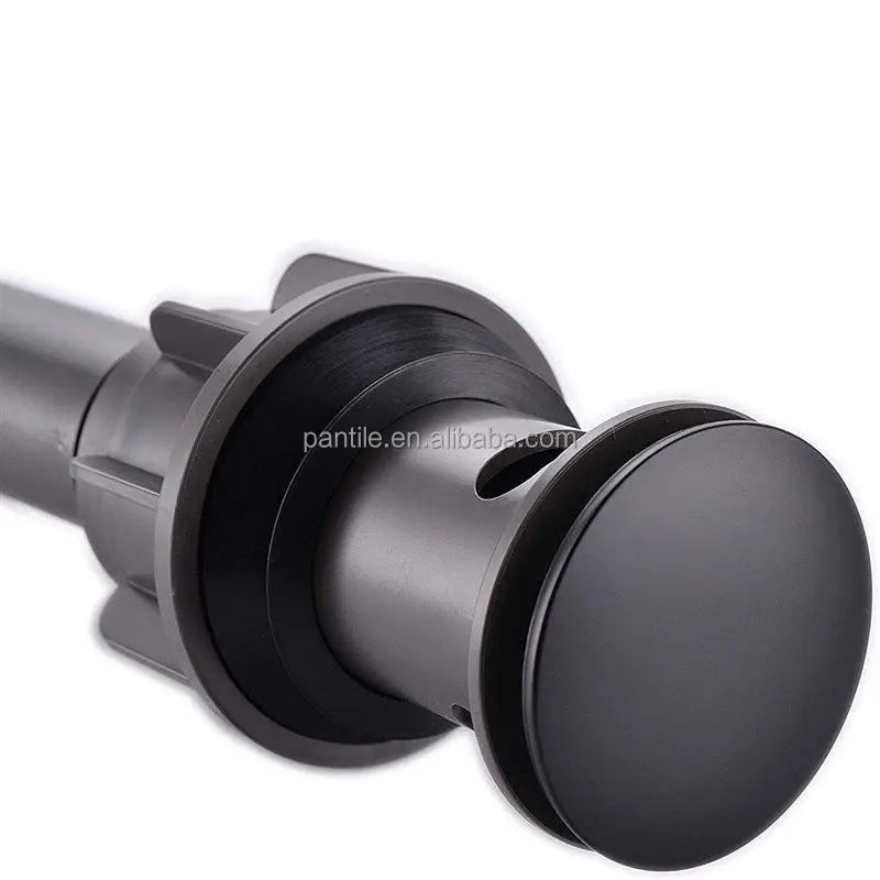Luxury Plastic Pop up Basin Drain with Chrome Plate Finish Threaded Connection for Modern Bathroom Decor Hotel Use Easy to Clean