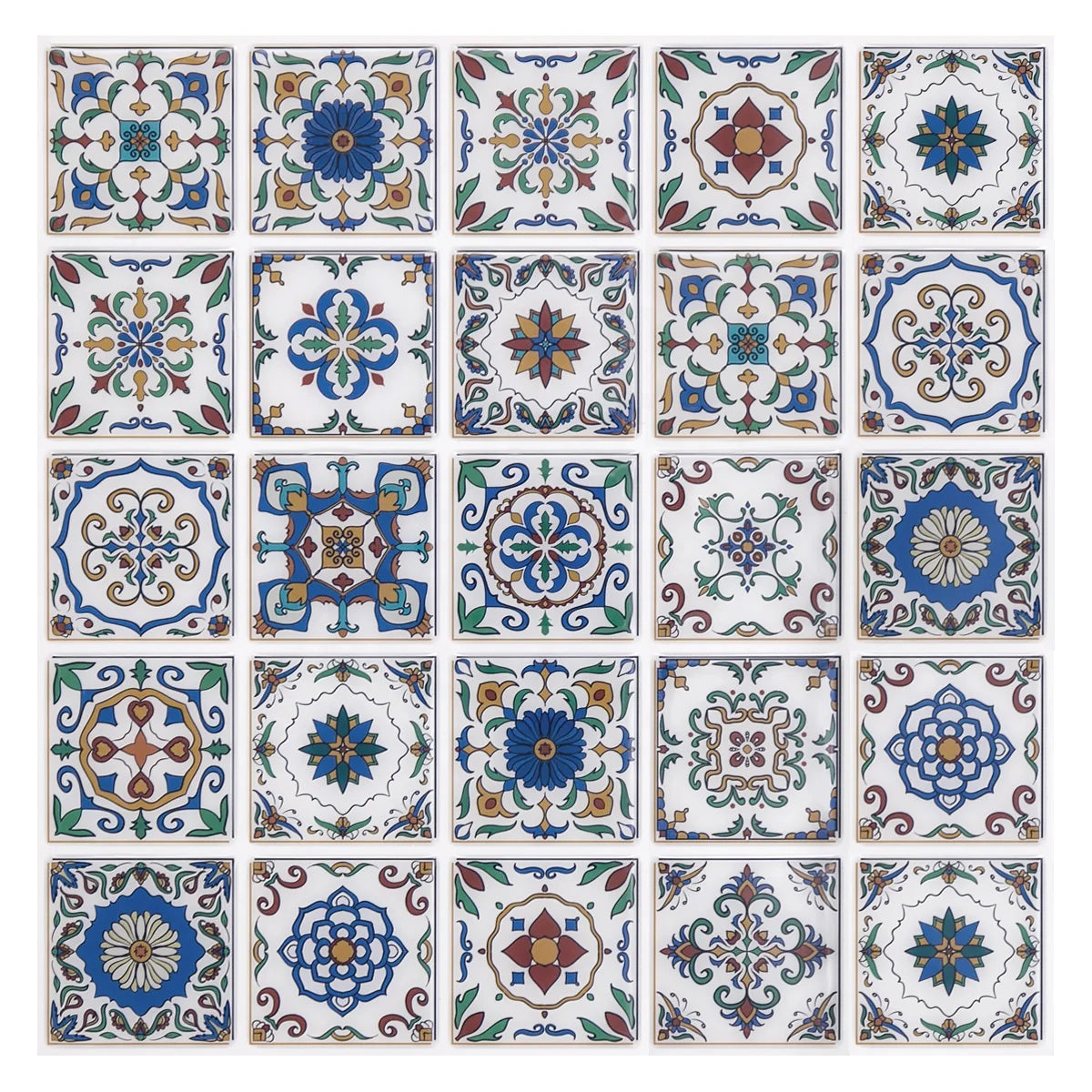 Promotion 3D Self-Adhesive PVC Wall Panel Modern Design Morocco Tile Sticker Waterproof and Fireproof