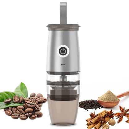 USB Rechargeable  Grinder Electric Portable Coffee Bean Grinder Grind Settings Espresso Drip Conical Burr Coffee Grinder