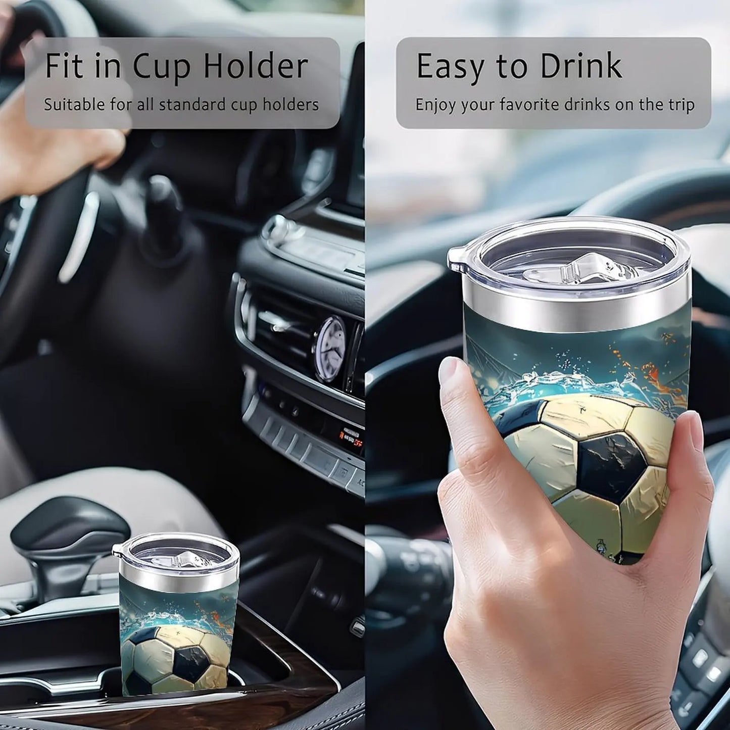 Patio and BBQ Must-Have 20oz Tumbler with Double Silver Side