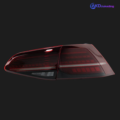 2PCS AKD Tail Lamp for VW Golf 7 Tail Light 2013-2021 Golf 7.5 Rear Fog Brake Turn Signal Automotive Accessories