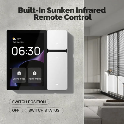 3.5inch Infrared  Gateway Remote Control Tuya WIFI 3gang Smart Switch Home Multi-Function Touch Screen Control 240v