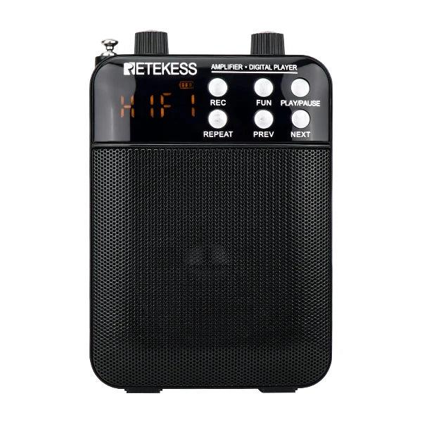 Retekess TR619 Megaphone Portable 3W FM Recording Voice Amplifier Teacher Microphone Speaker Mp3 Player FM Radio for Tour Guide
