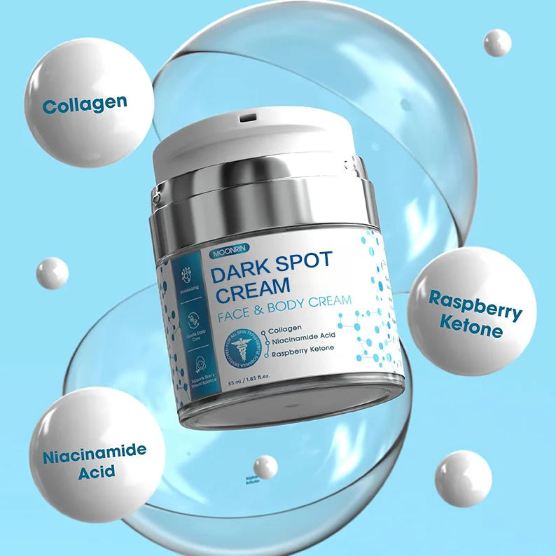1.85 Fl oz 55 ml Moisturizing Skin Lightening Cream Dark Spot Corrector Collagen Niacinamide Acid for Hyperpigmentation Face