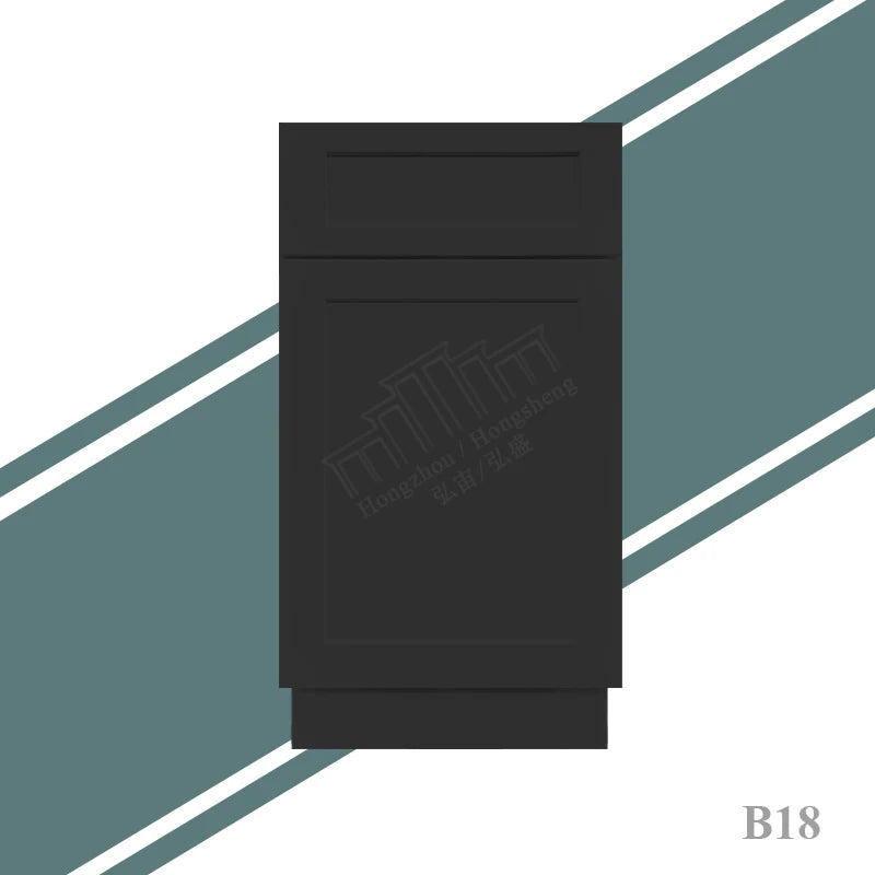 US Small Kitchen Remodeling Modern American Shaker Style Kitchen Cabinets Ready to Assemble in Stock RTA Kitchen Base Cabinets