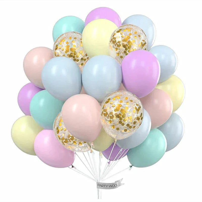 30pcs Globos Confetti Latex Balloons Wedding Decoration Baby Shower Birthday Party Decor Clear Air Balloons Valentine's Day
