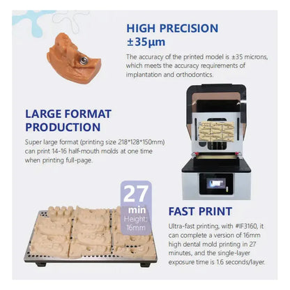 IFUN Dent Giant 8k 3d Printer Impresora 3d Lcd for Dental Lab High Quality