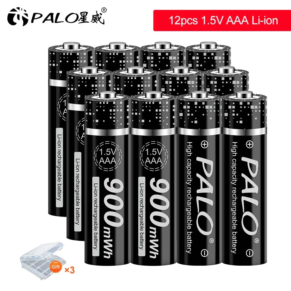100% New 1.5V AAA Rechargeable Battery 900mWh 1.5V Li-ion Lithium Liion Li ion 3A aaa Batteries for Toy Car Camera Flashlight