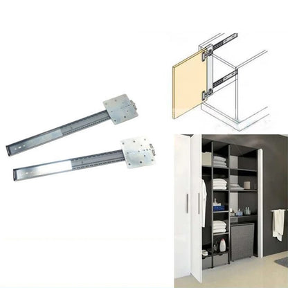 Hardware Hot Sale Wooden Heavy Duty Cold Rolled Steel Sliding TV Cabinet Drawer Runners Pocket Door Slide System for Kitchen