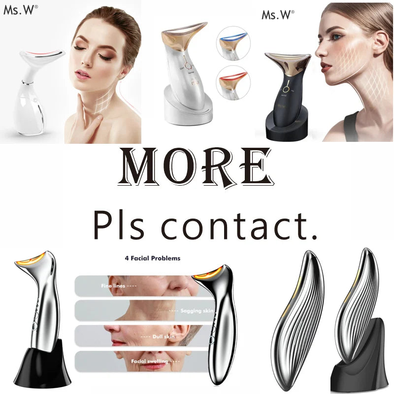313 Ms.W Home Used Microcurrent Machine for Sale Neck Winkle Remover Weight Loss Body Slimming Beauty Face Neck Lifting Massager