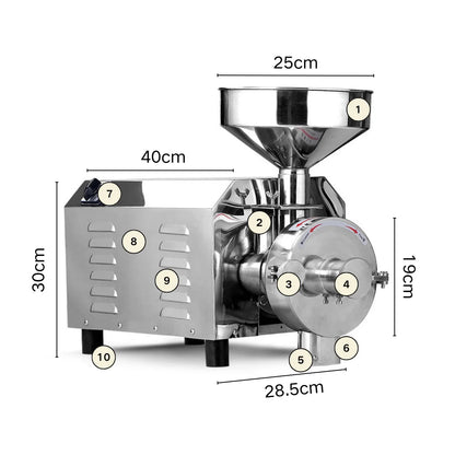 Hot Sale of High Quality Small Corn Soybean Mill Efficient Automatic Grinder