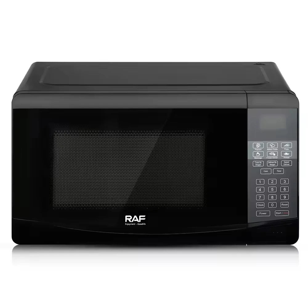 20L High Quality Mechanical Timer Control Microwave Oven Household Use Black Glass Housing 800W A+ Energy Efficient Touch