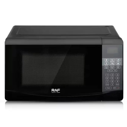 20L High Quality Mechanical Timer Control Microwave Oven Household Use Black Glass Housing 800W A+ Energy Efficient Touch