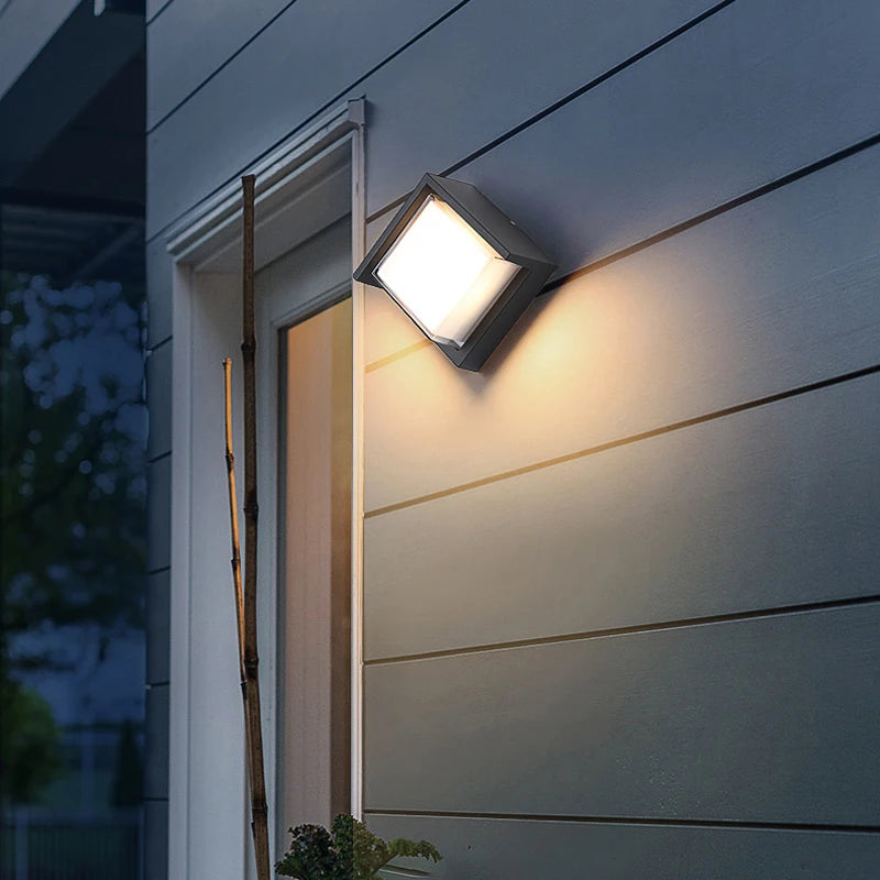 Black 6w Round Shape Cob Outdoor Led Wall Lamps Light for Home Hotel