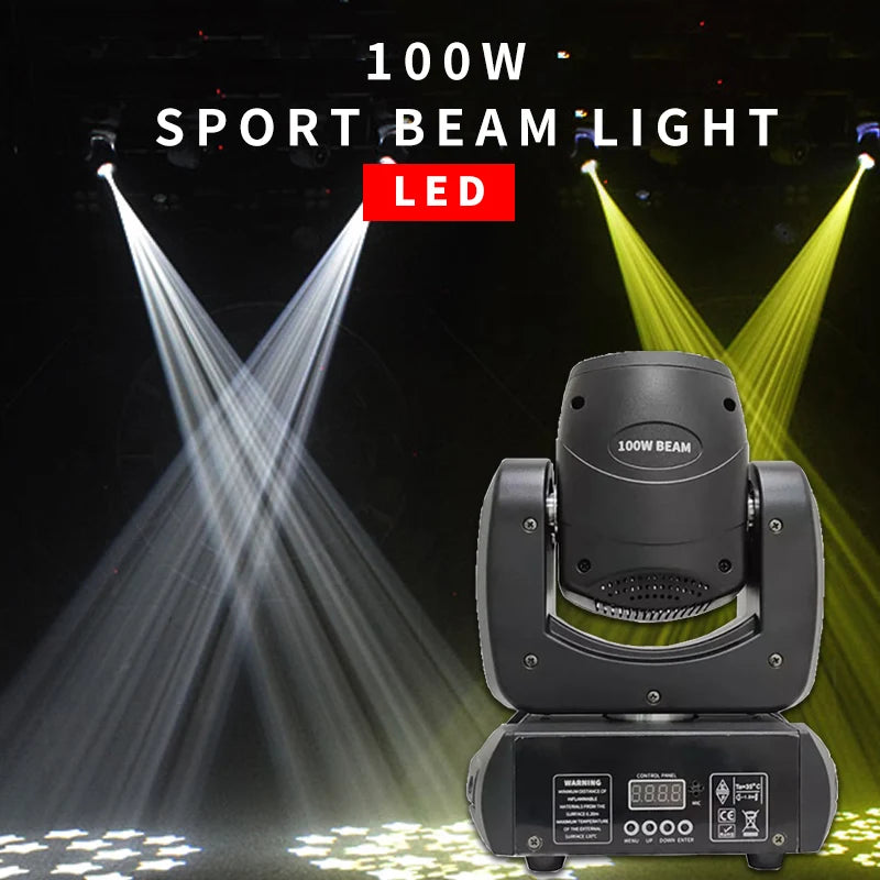 Club Stage Equipment Mini 8 Prism Sharpy 100w Led Beam Moving Head Light Used for Dj Night Club Disco Stage Lights