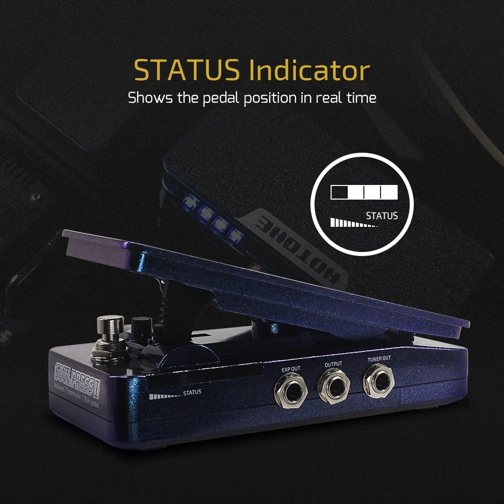 4 in 1 Switchable Wah Active Volume Passive Expression Effects Soul Press II SP-20 Pedal for keeping lossless tone