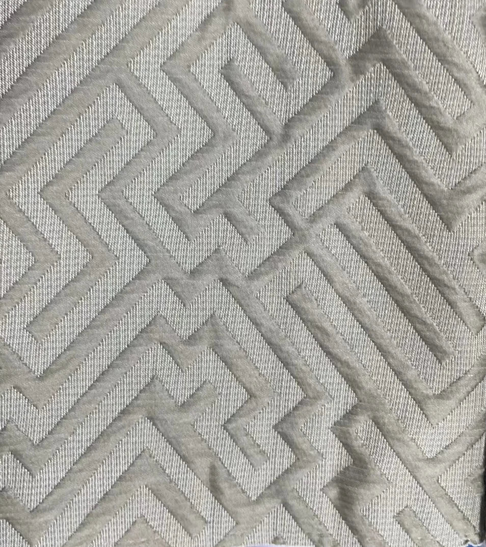 High Quality Jacquard Yarn Dyed Fabric Geometry Patterns Anti-Static Wholesale Sofa Upholstery with Woven Technique