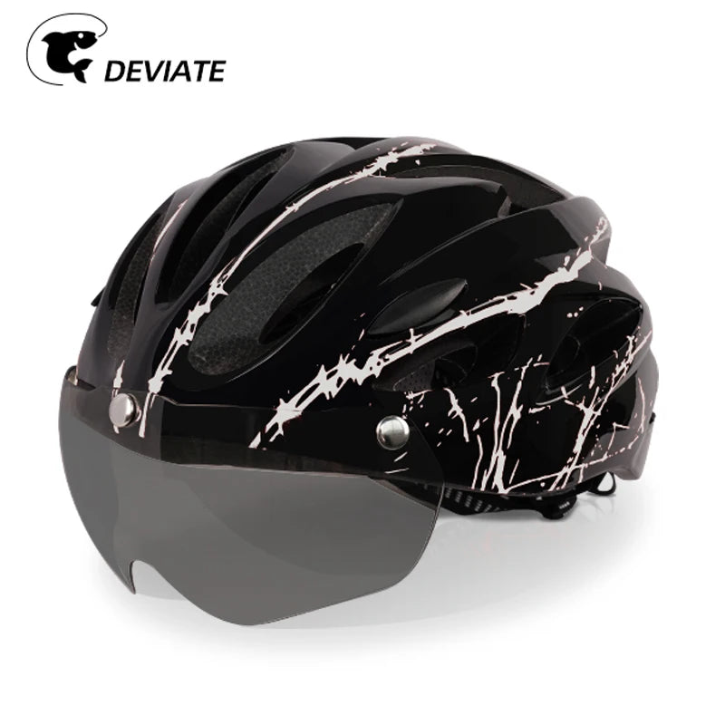 DEVIATE OEM ODM Custom Adjustable Dirt Bike Helmet with 11-15 Air Vents EPS+PC Material for E-Bike & Biking