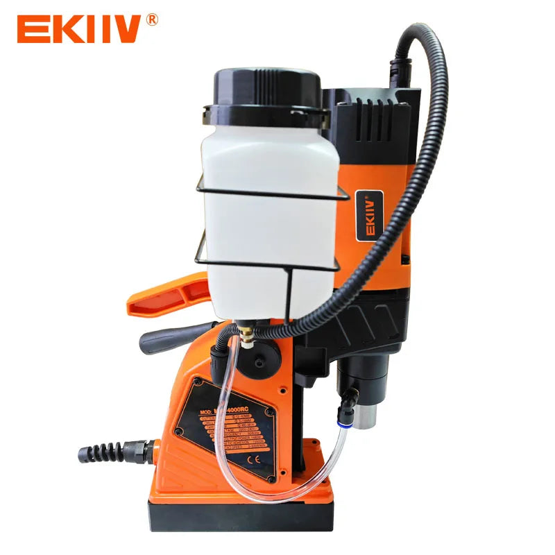 EKIIV 110v 220v Portable Magnet Drill Engineering Machine Automatic Absorption Plate Drilling Machine Small Magnetic Seat Drill