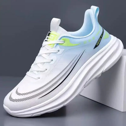 Neutral 2025 New Summer Mesh Breathable Ultra Light Shock Absorbing EVA Outsole Running Men's Student Solid Color Offset Printed