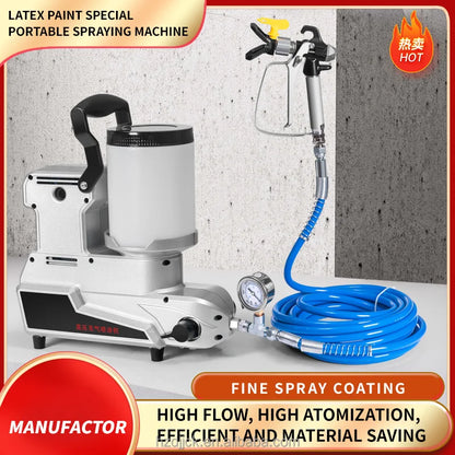 Lightweight Electric High-Pressure Airless DIY Spray Gun Household Multi-functional Small Paint Pump for Latex Paint