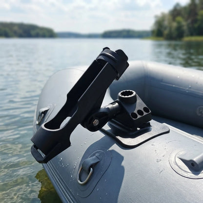 Inflatable Boat Dinghy Raft Fishing Rod Rack Holder Device Pole Pvc Sup Board Kayak Fixer Fix Mount 360 Degree