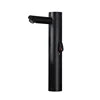 Black Brass Contemporary Single Handle Touchless Automatic Sensor Basin Faucet
